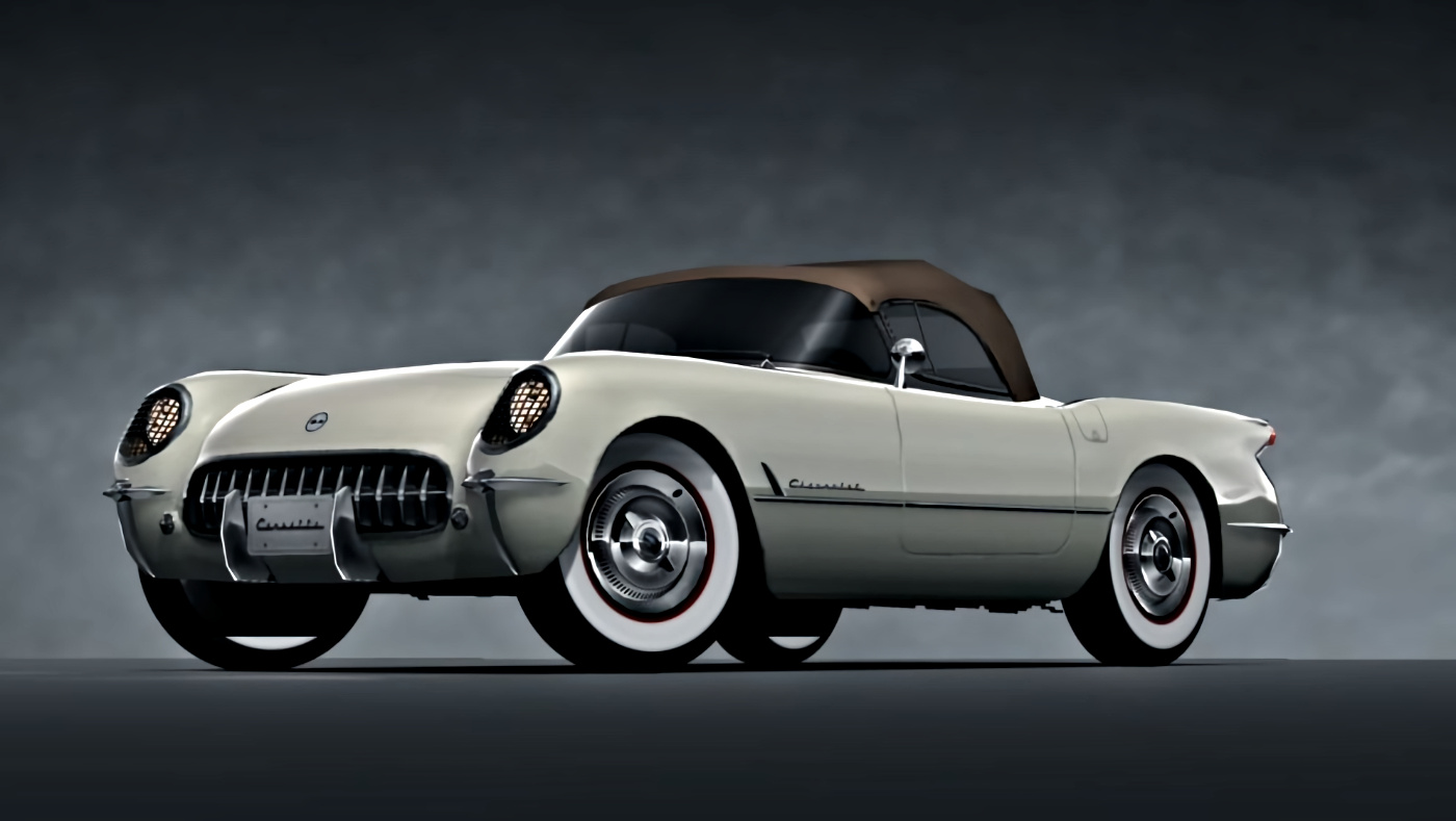 Click to Enlarge-Esc to Close Corvette Generations/C1/C1 1954 White Conv.jpg